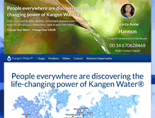 Tablet Screenshot of kangenrunningwater.com